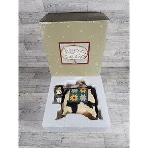 Williraye Studio "Milk Bath" Figure Folk Art Cow Statue WW7963 w/ Box 9"